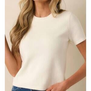 NEW PROSPERINA mary lynn sweater in ivory
